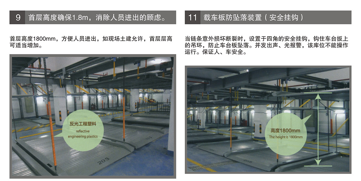 重慶PSH2-D1負一正一地坑二層升降橫移立體停車設備首層高度安全掛鉤.jpg